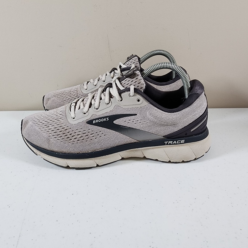 Brooks Trace 1 Athletic Road Running Shoes Men's Size 8 Gray White 1103641D097 - Picture 4 of 9